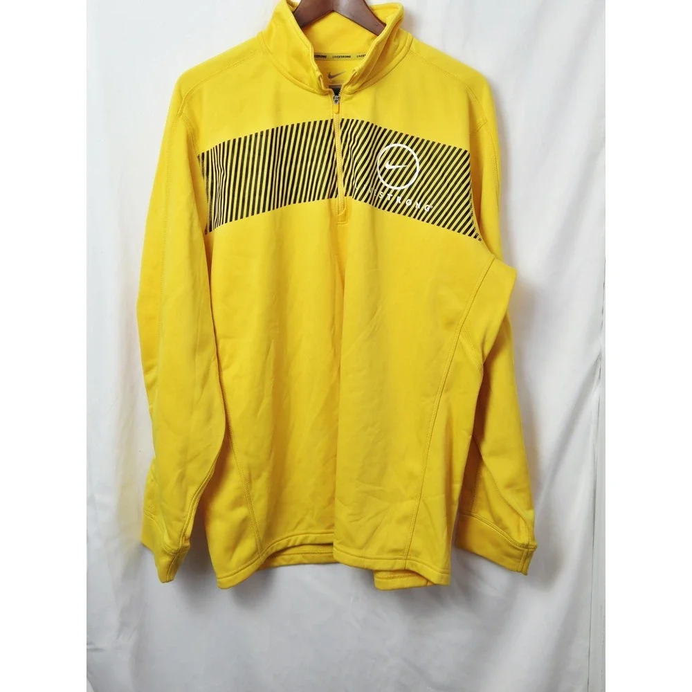 Nike Livestrong Men's Pullover Sweatshirt‎ yellow sz XL
